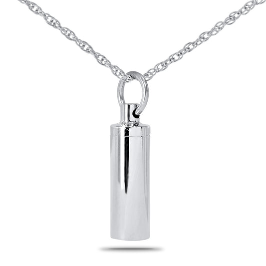 Steel Cylinder Jewelry Urn